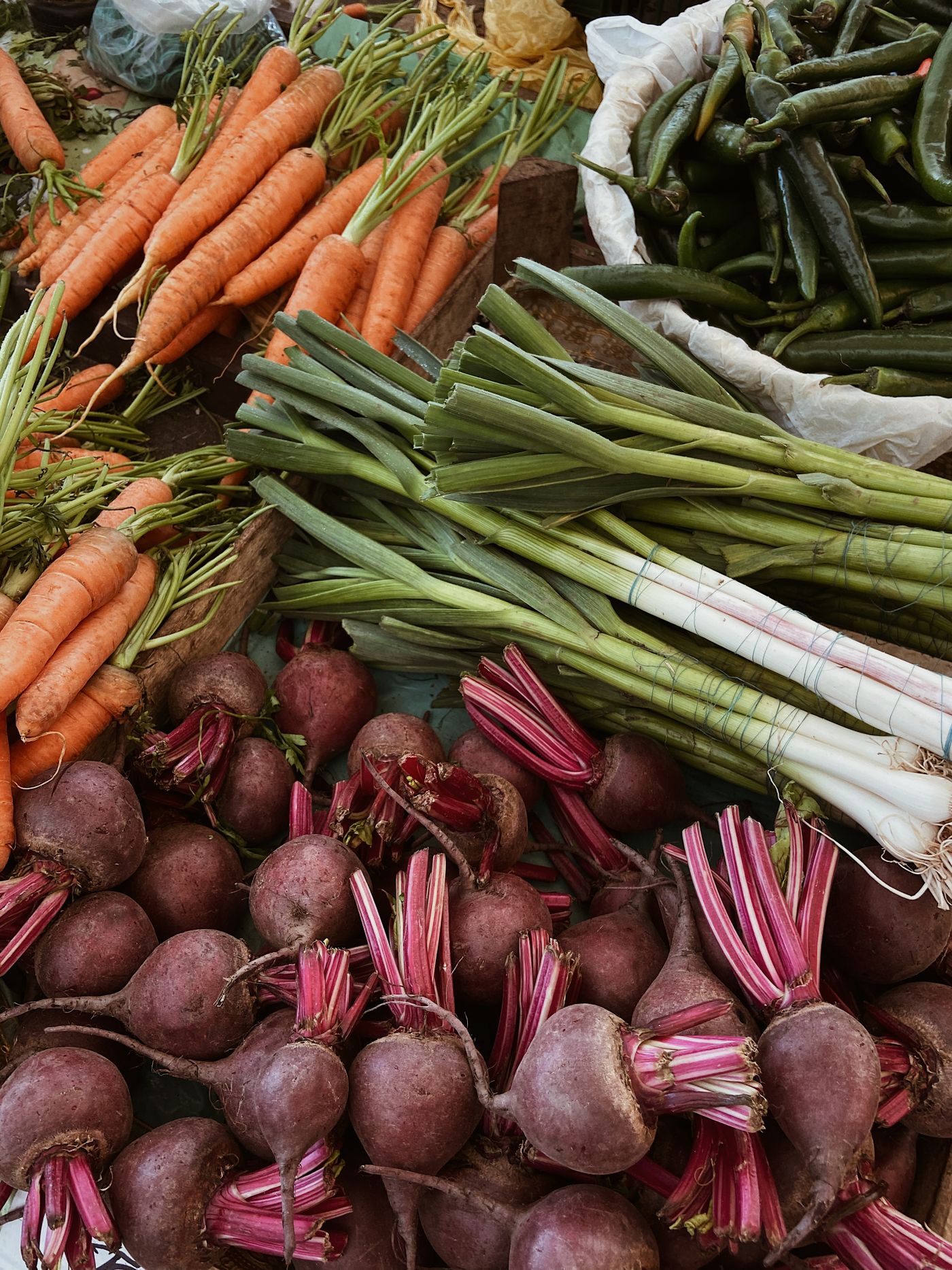 Regionale Produkte am Marktstand